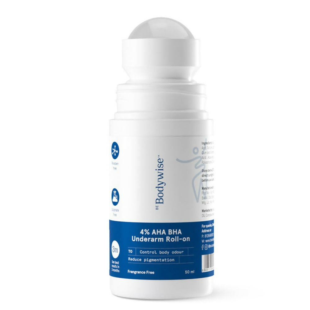 Be Bodywise 4% AHA BHA Underarm Roll On - Aqua