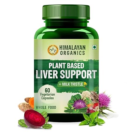 Himalayan Organics Plant Based Liver Support Supplement Capsules