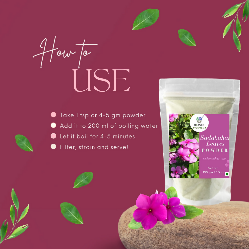 Nxtgen Ayurveda Sadabahar Leaves Powder