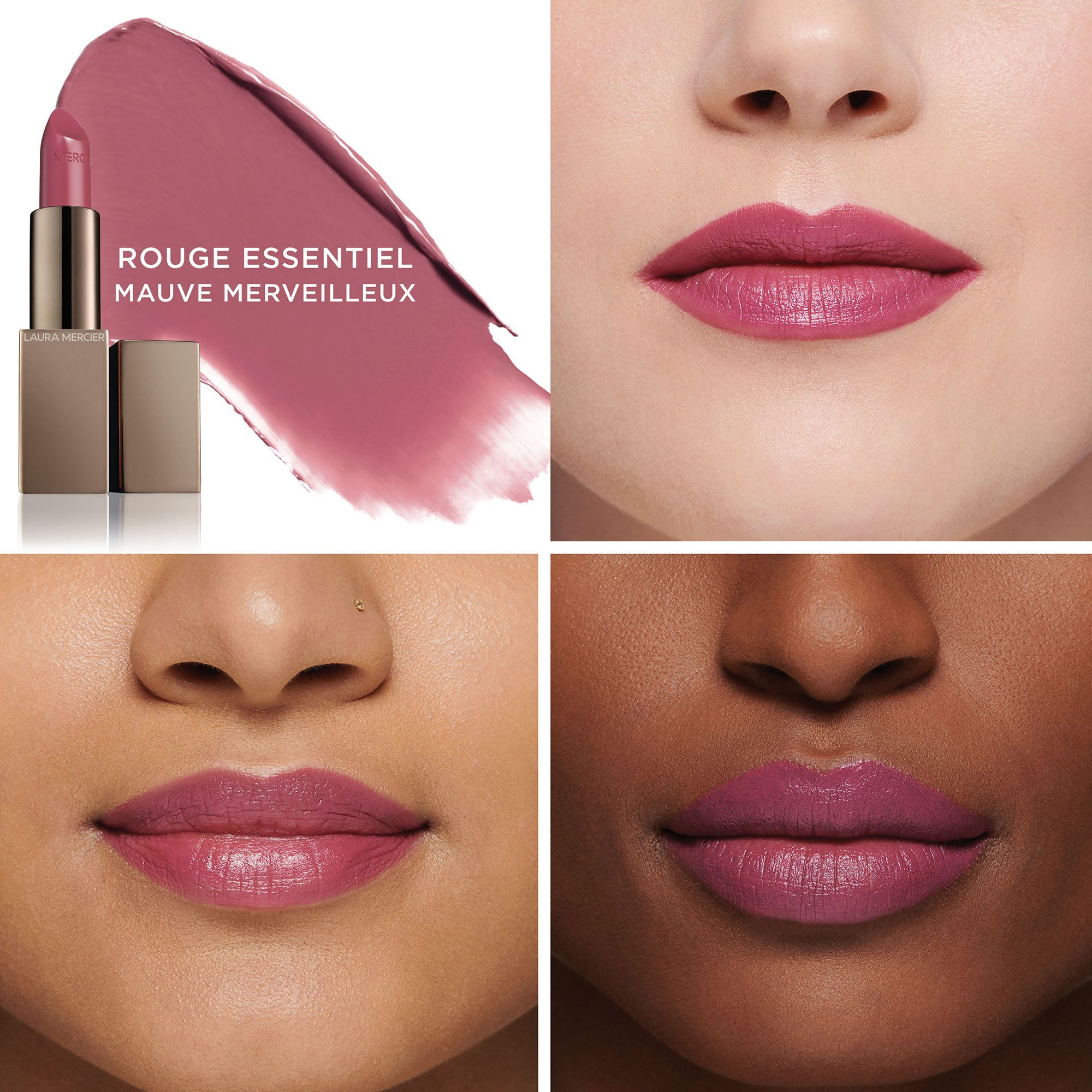 Laura Mercier Rouge Essentiel Silky Creme Lipstick - Mauve Merveilleux