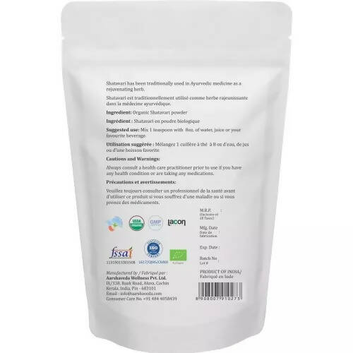 Aarshaveda Organic Shatavari Powder