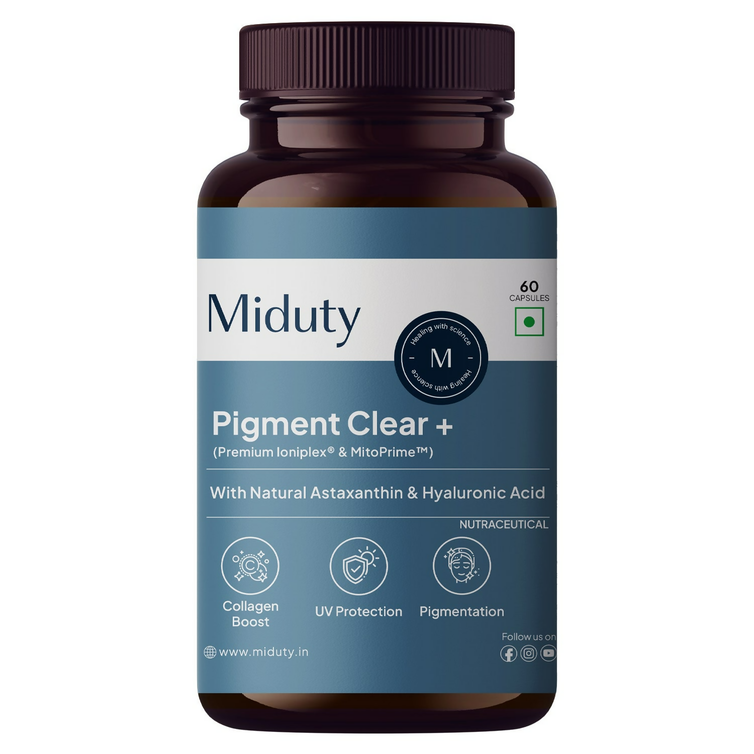 Miduty by Palak Notes Pigment Clear+ Oral Sunscreen Capsules