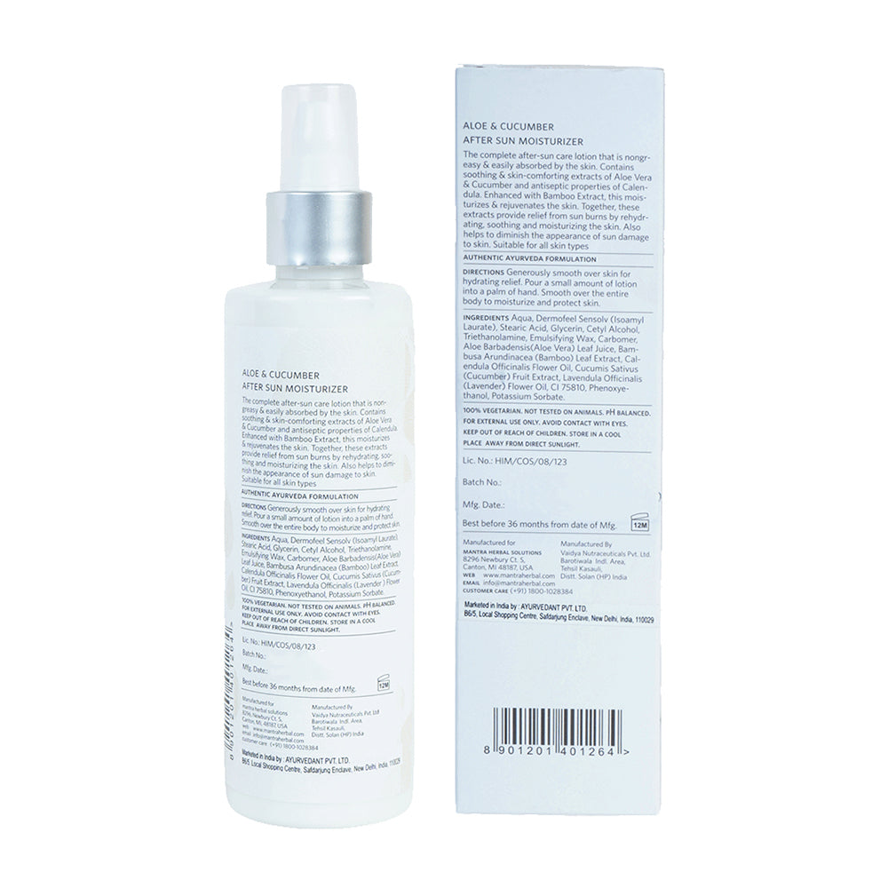 Aloe And Cucumber After Sun Moisturiser - Image 8