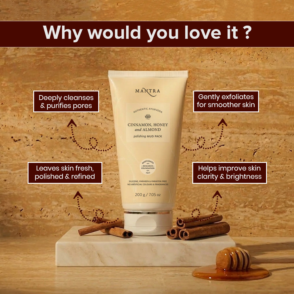 Cinnamon Honey And Almond Polishing Mud Pack - Image 3