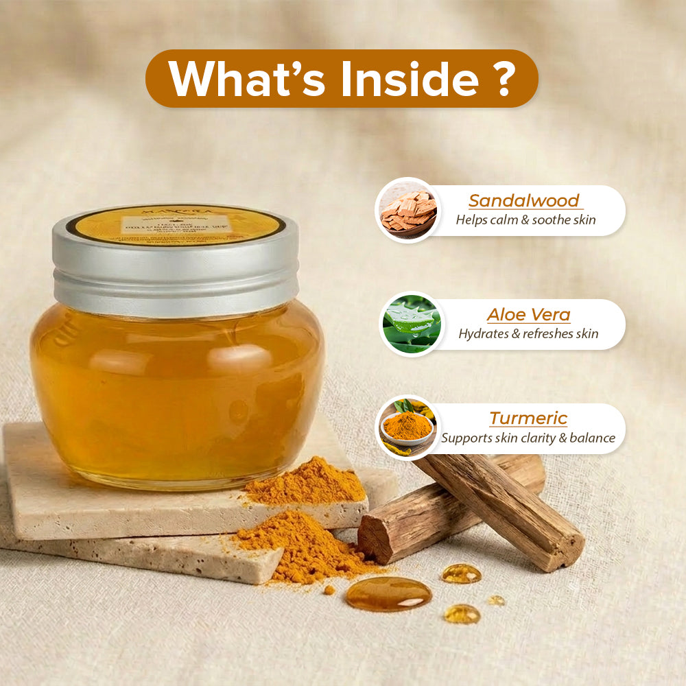 Face Gel Pollution Defense Spf Sandal Turmeric Pure Aloe - Image 4