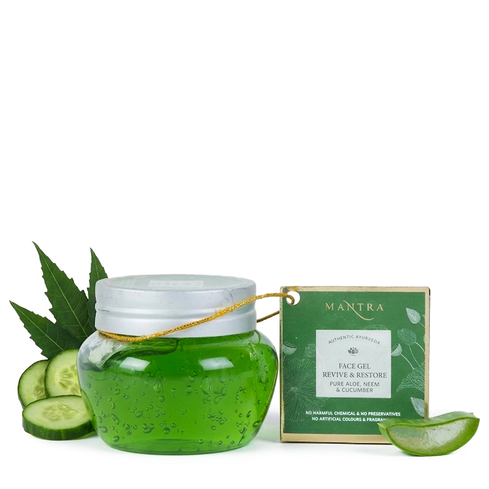 Face Gel Revive Restore Pure Aloe Neem Cucumber - Image 1