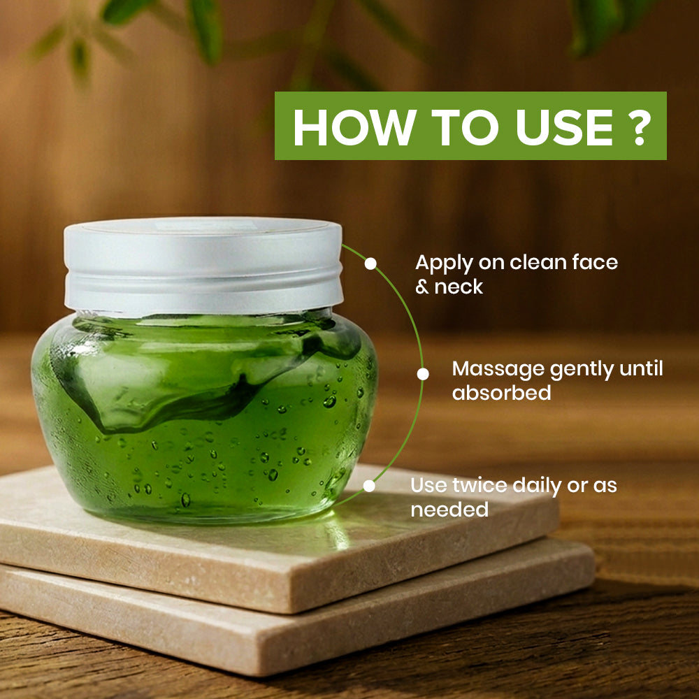 Face Gel Revive Restore Pure Aloe Neem Cucumber - Image 6