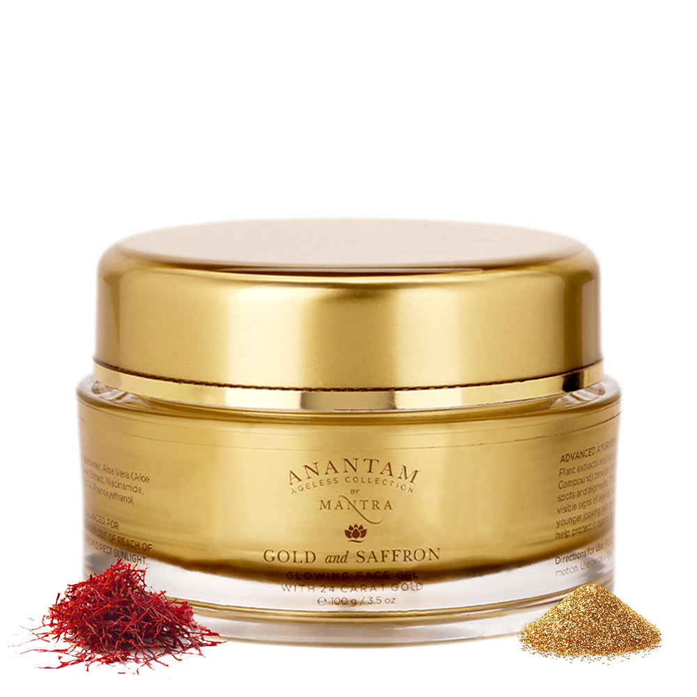 Gold And Saffron Glowing Face Gel With 24 Carat Gold - Image 1