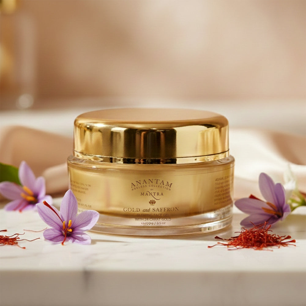 Gold And Saffron Glowing Face Gel With 24 Carat Gold - Image 2