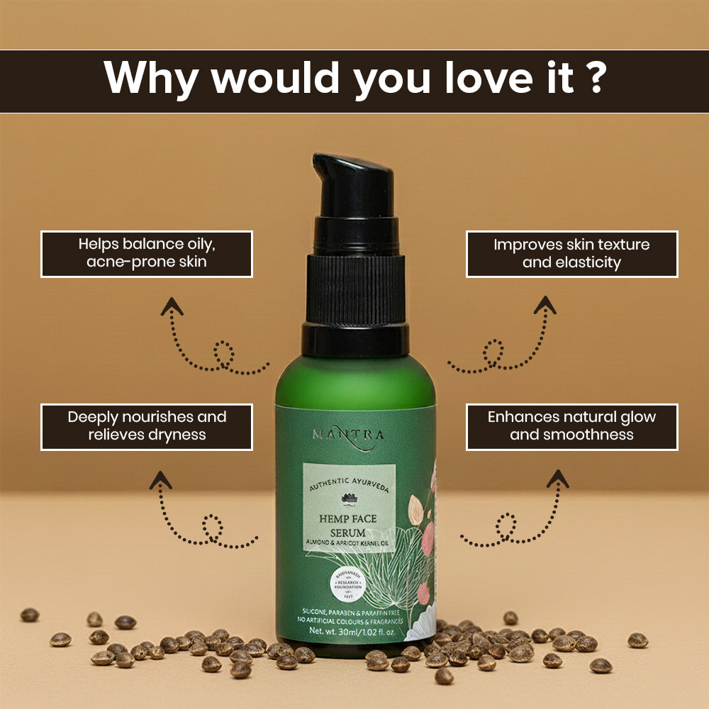 Hemp Face Serum Almond Apricot Kernel Oil - Image 3