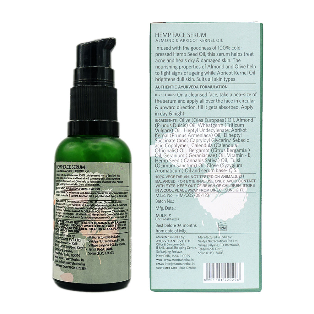 Hemp Face Serum Almond Apricot Kernel Oil - Image 8