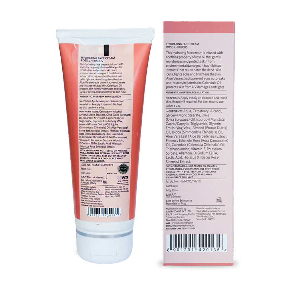Hydrating Face Cream Rose And Hibiscus - Image 8