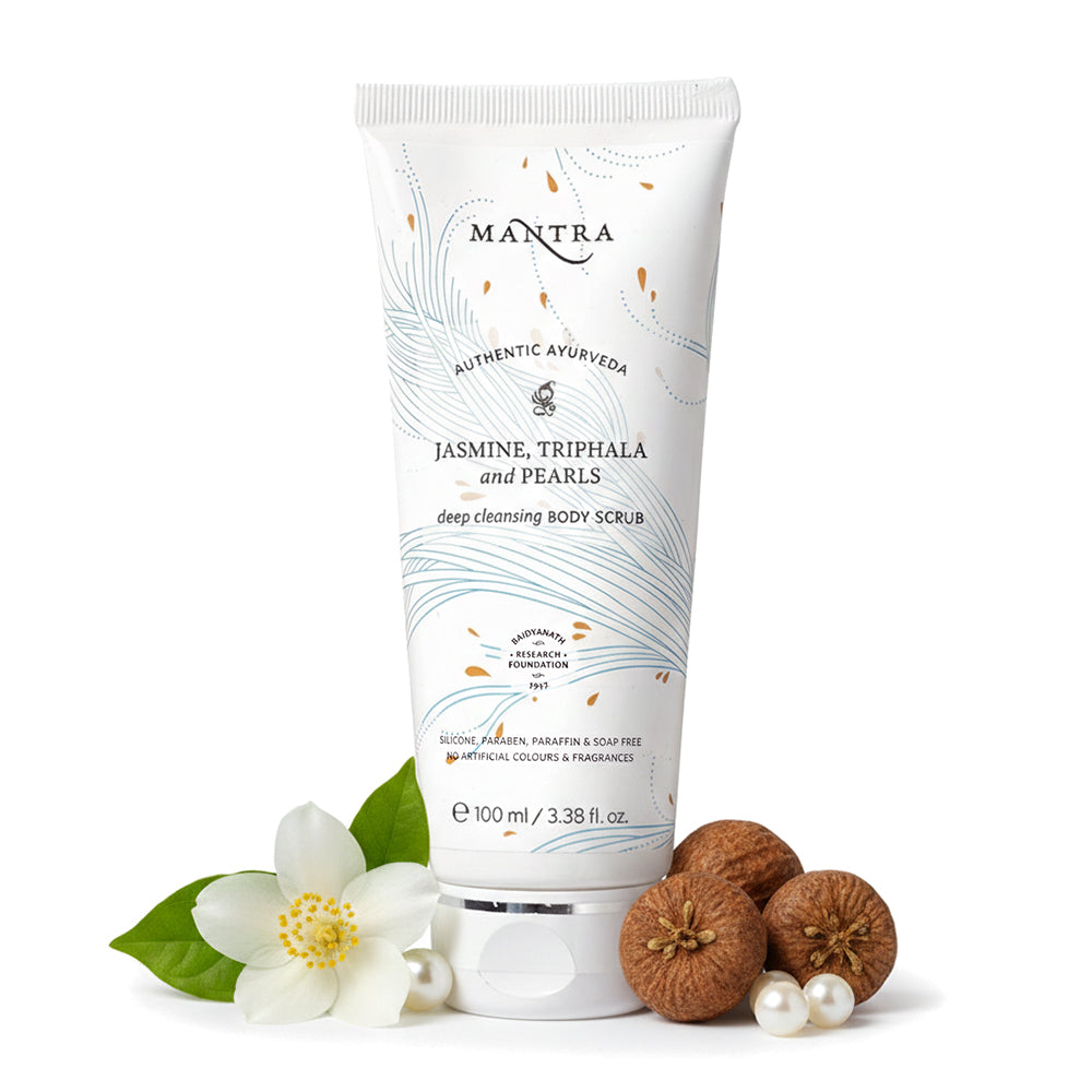 Jasmine Triphala And Pearls Deep Cleansing Body Scrub - Image 1
