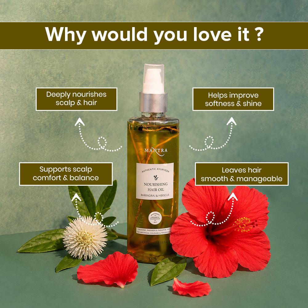 Nourishing Hair Oil Bhringraj And Hibiscus - Image 3
