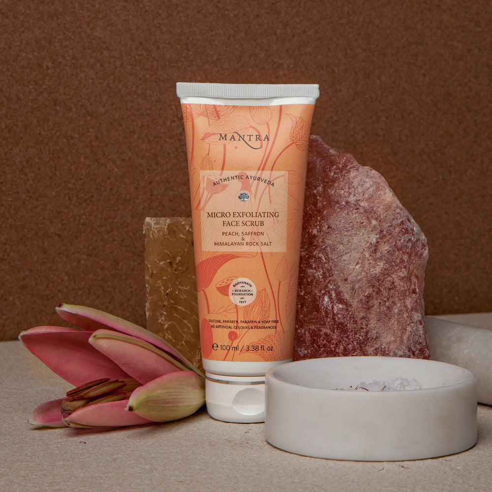 Peach Saffron And Himalayan Rock Salt Micro Exfoliating Face Scrub - Image 2
