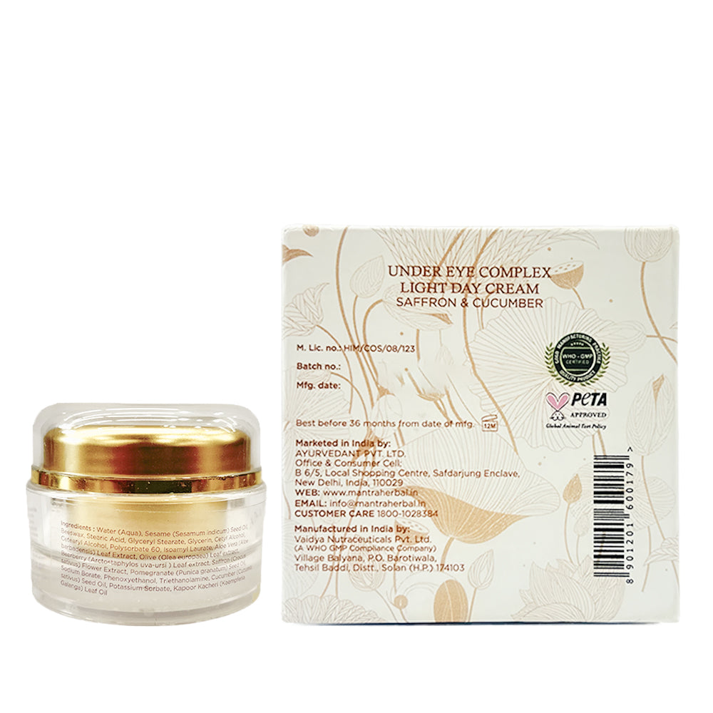 Saffron And Cucumber Under Eye Complex Light Day Cream - Image 8