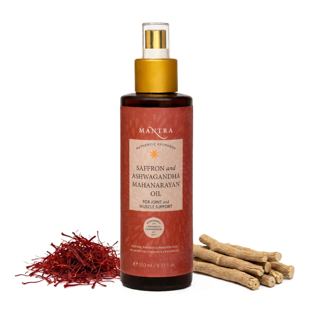 Saffron Ashwagandha Mahanarayan Oil For Joint And Muscle Support - Image 1