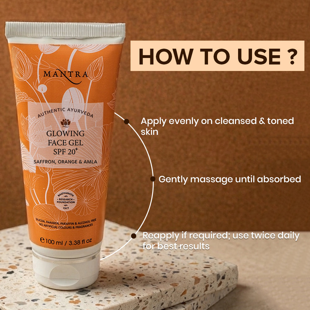 Saffron Orange And Amla Glowing Face Gel Spf 20 - Image 6