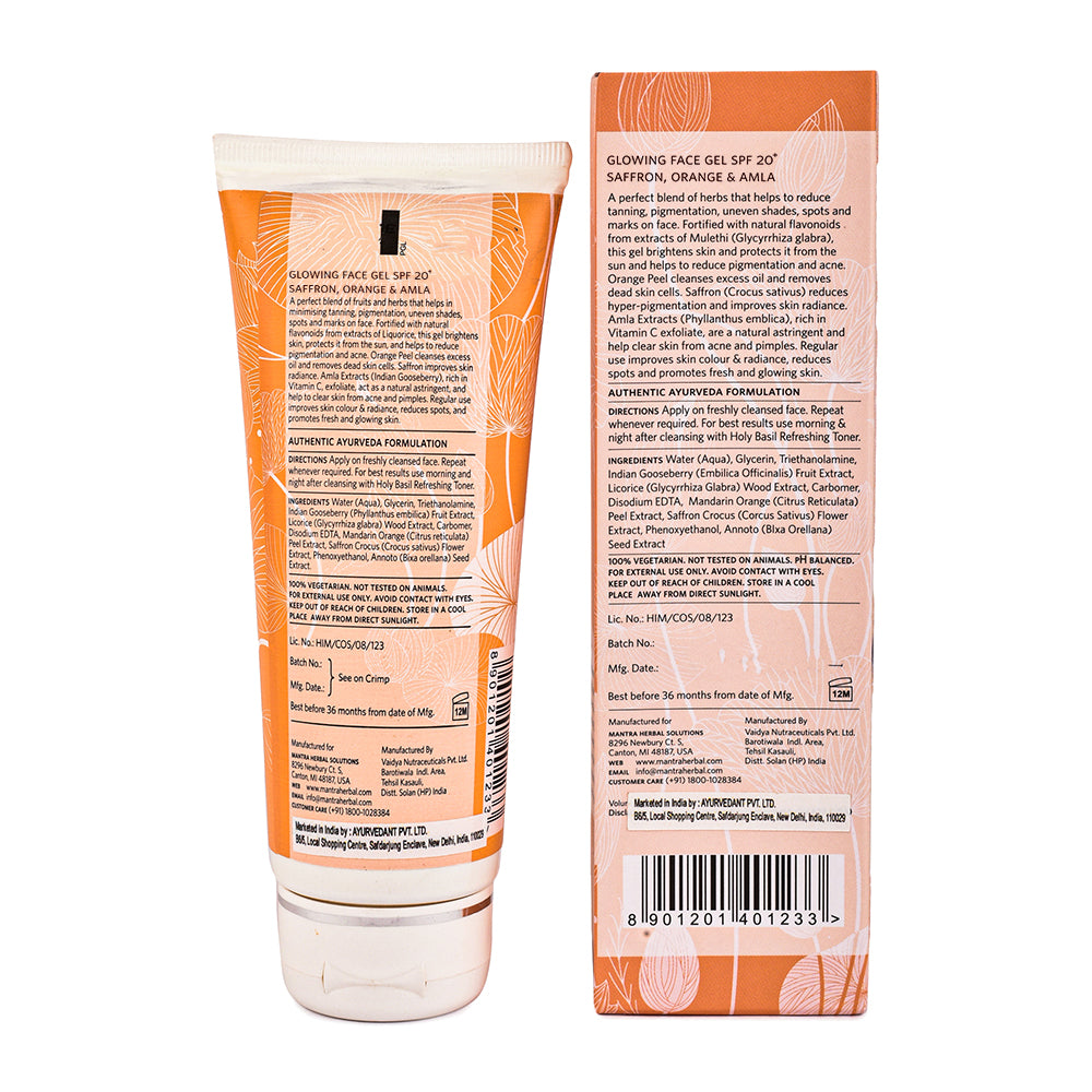 Saffron Orange And Amla Glowing Face Gel Spf 20 - Image 9