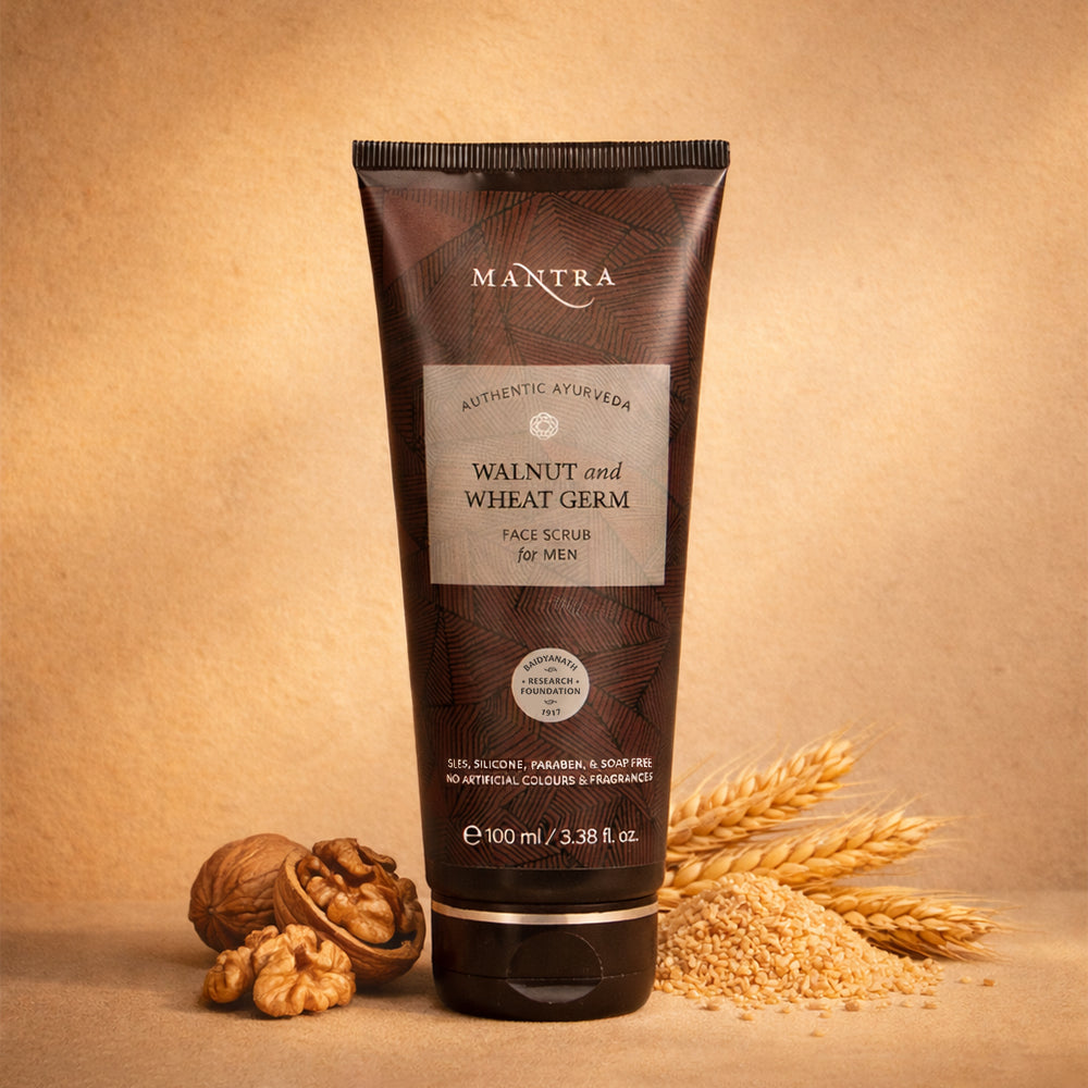 Walnut Wheat Germ Face Scrub For Men - Image 2
