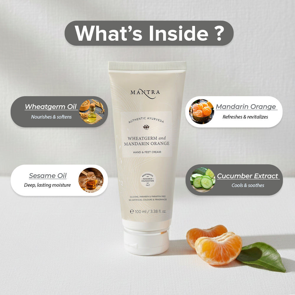 Wheatgerm And Mandarin Orange Hand Feet Cream - Image 4