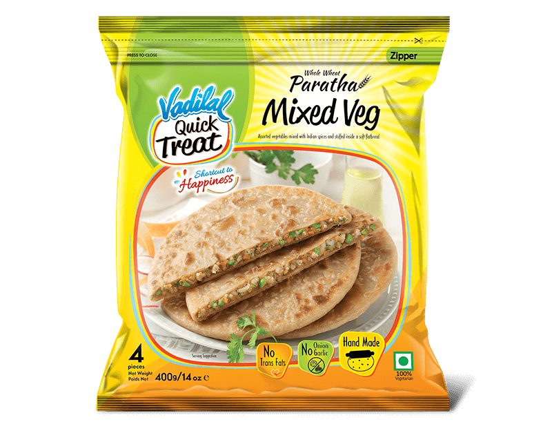 Vadilal Mixed Veg Paratha 400g (4 Pcs)