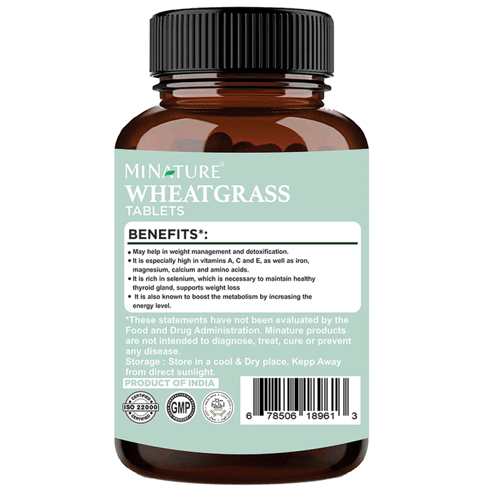 Minature Wheatgrass Tablets