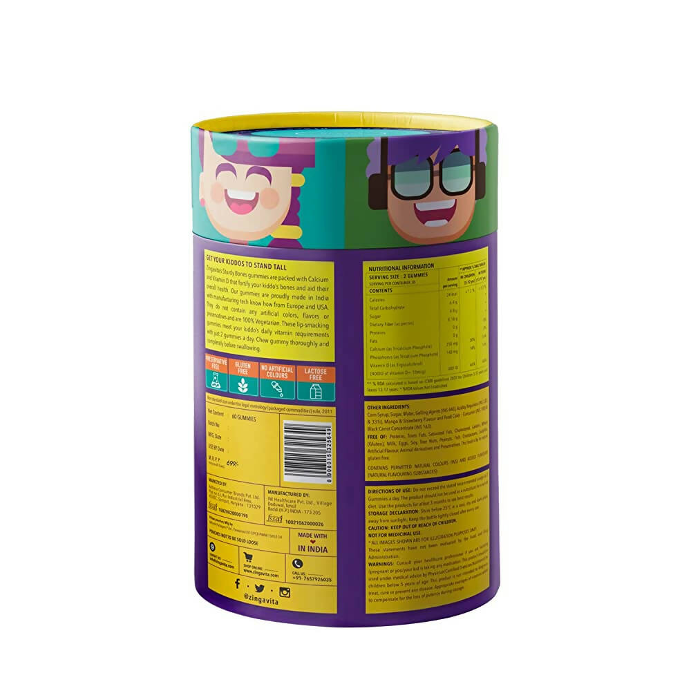 Zingavita Calcium+ Vitamin D Gummies for Kids