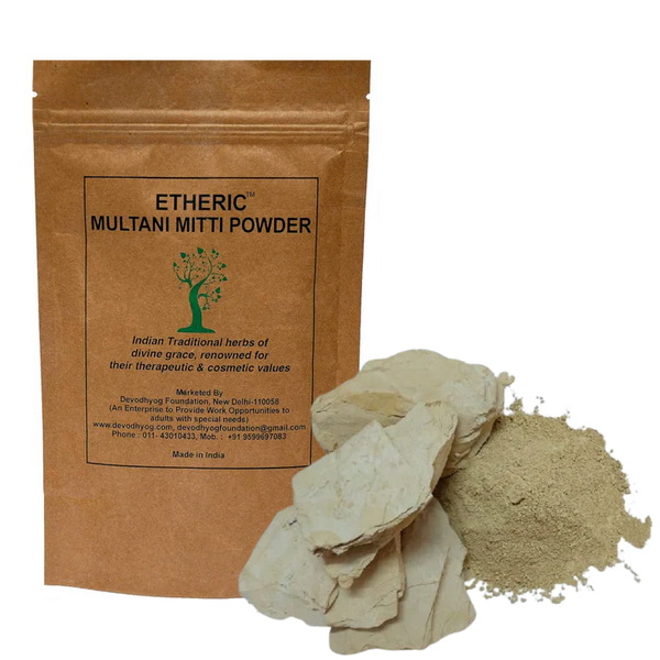 Etheric Multani Mitti Powder for skin lightening & remove acne (150 gm)