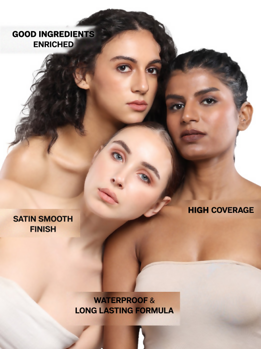 Flicka Cosmetics The Base Story Cream Foundation with SPF Waterproof Caramel