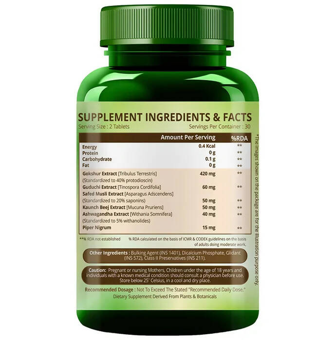 Himalayan Organics Male Vigor Vegetarian Tablets
