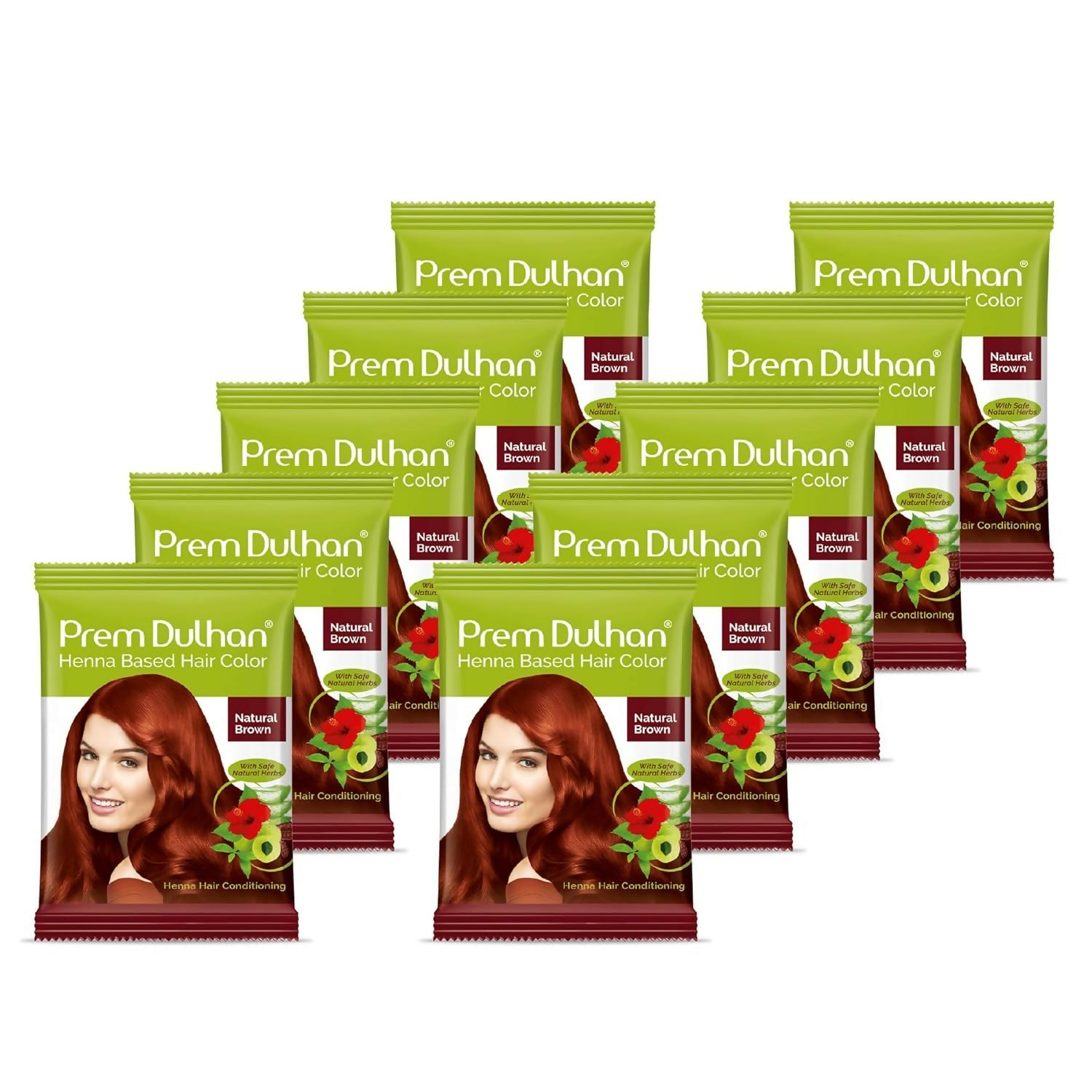 Prem Dulhan Natural Brown Henna Based Hair Color