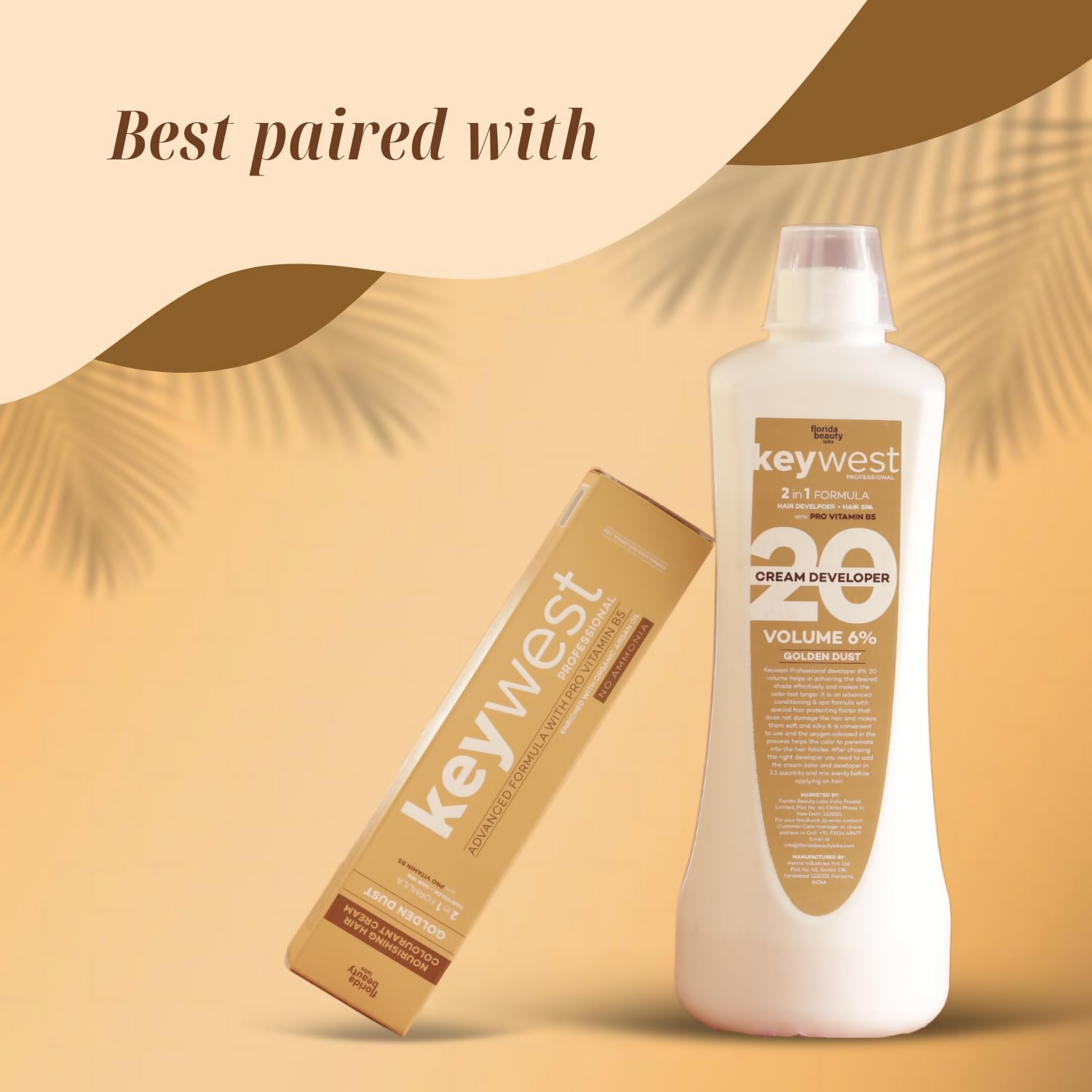 Keywest Professional Hair Color Tube - No. 5 Light Brown