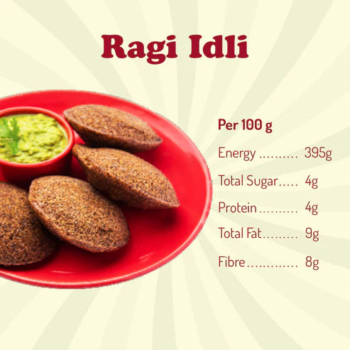 Gladful Ragi Instant Idli Mix and Multi-Millet Idli Mix - Pack of 2