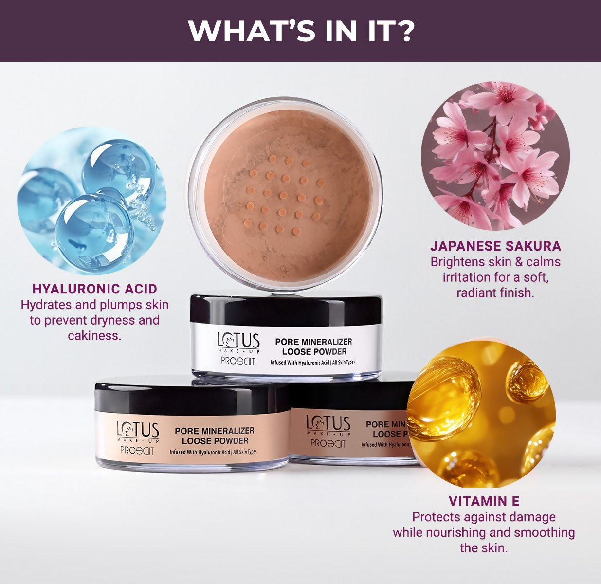 Lotus Make Up Proedit Pore Mineralize Loose Powder - 01 Vanilla