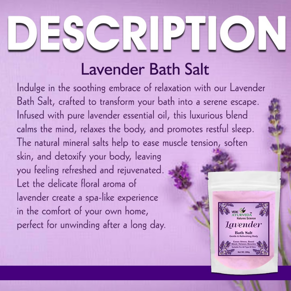 VedicAyurveda Lavender Bath Salt
