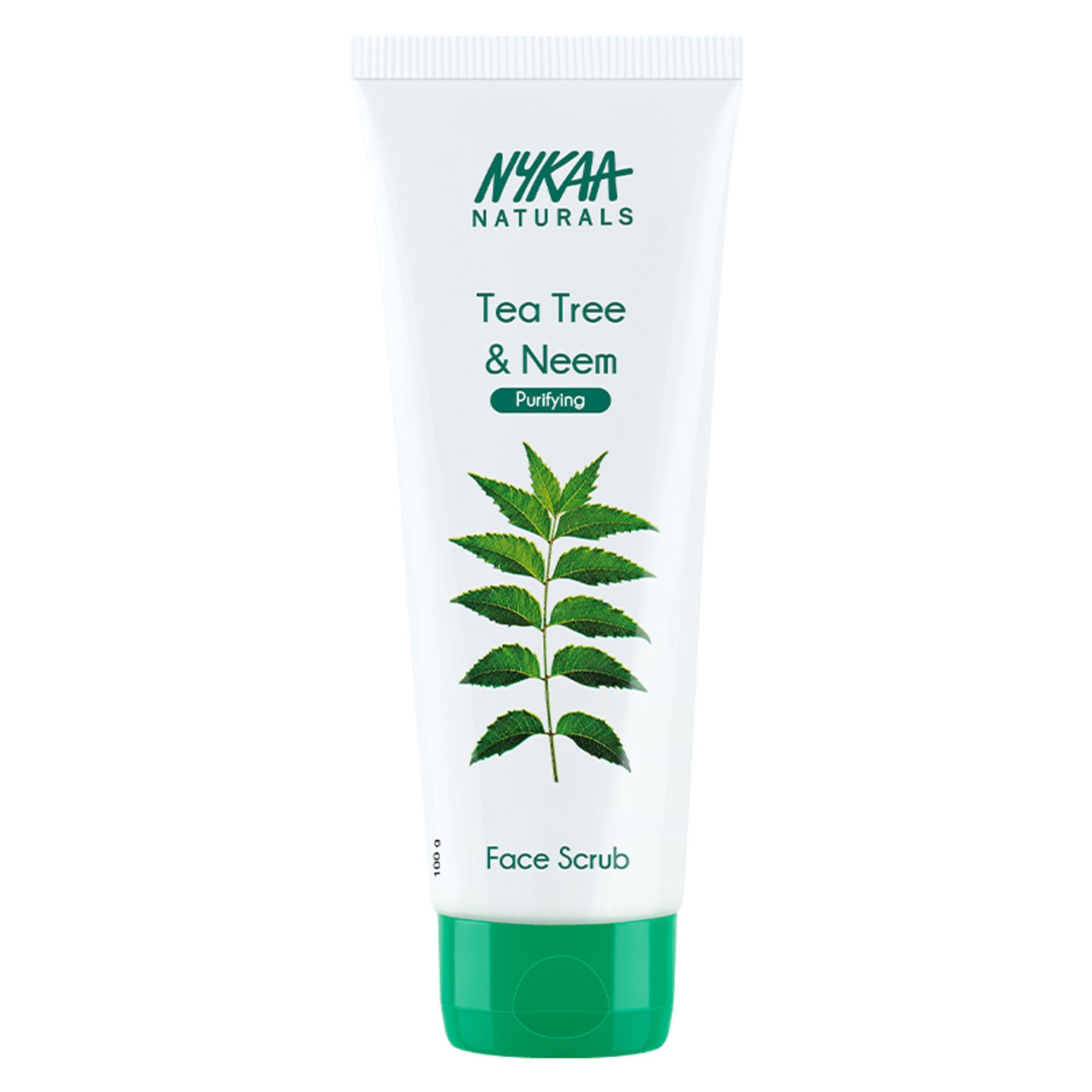 Nykaa Naturals Tea Tree & Neem Detox Face Scrub For Purifying, Acne Control & Clear Skin Glow - Tea Tree & Neem