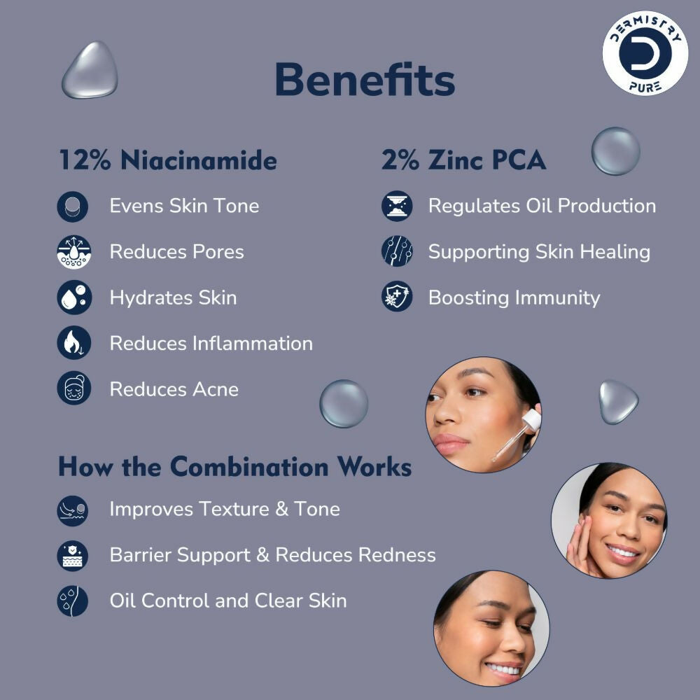 Dermistry Pure 12% Niacinamide 2% Zinc Serum