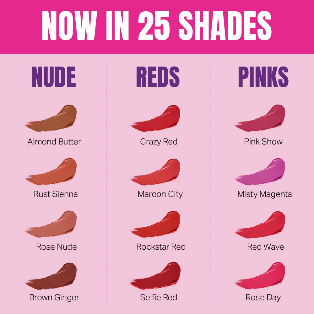 Elle 18 Color Pop Matte Lip Color - P22 Pink Stylist