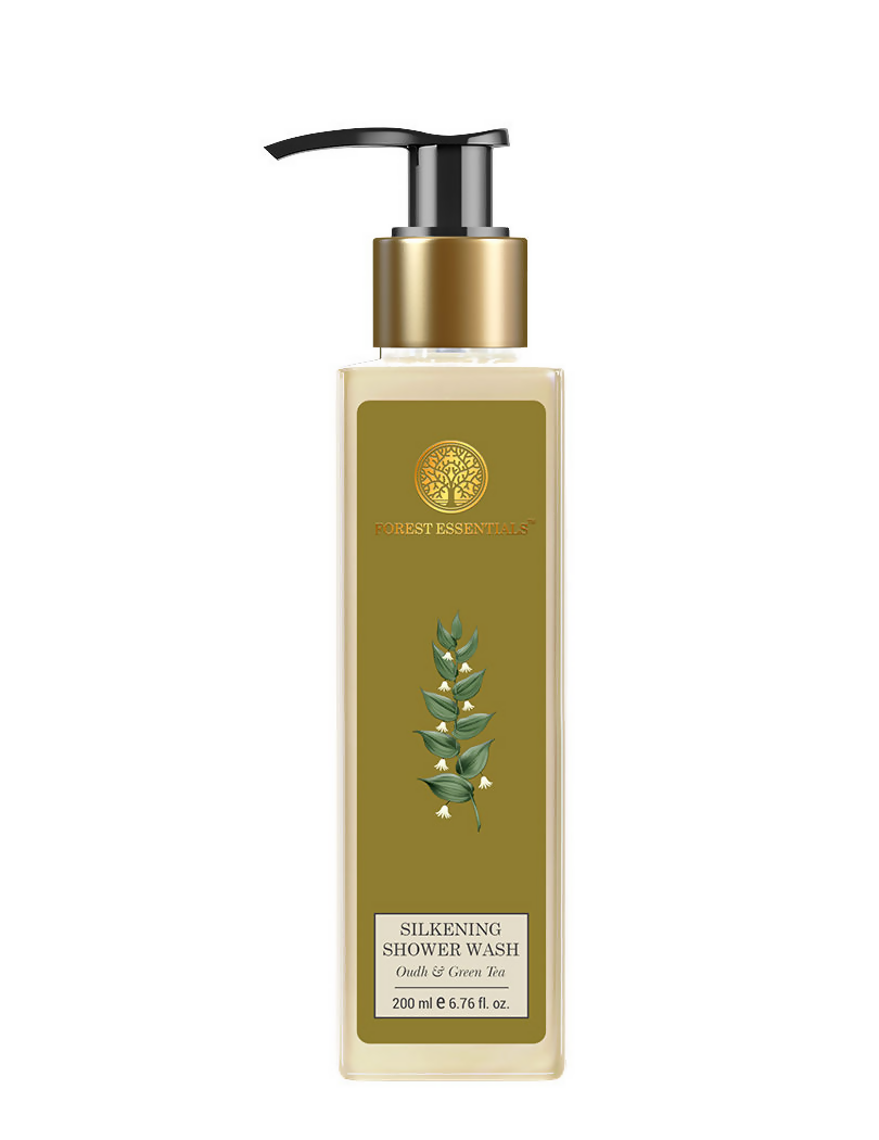 Forest Essentials Silkening Shower Wash Oudh & Green Tea