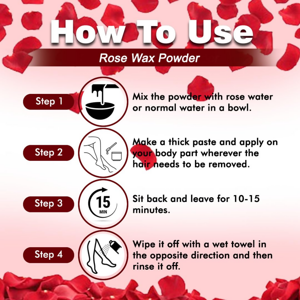 VedicAyurveda Herbal Wax Powder - Rose
