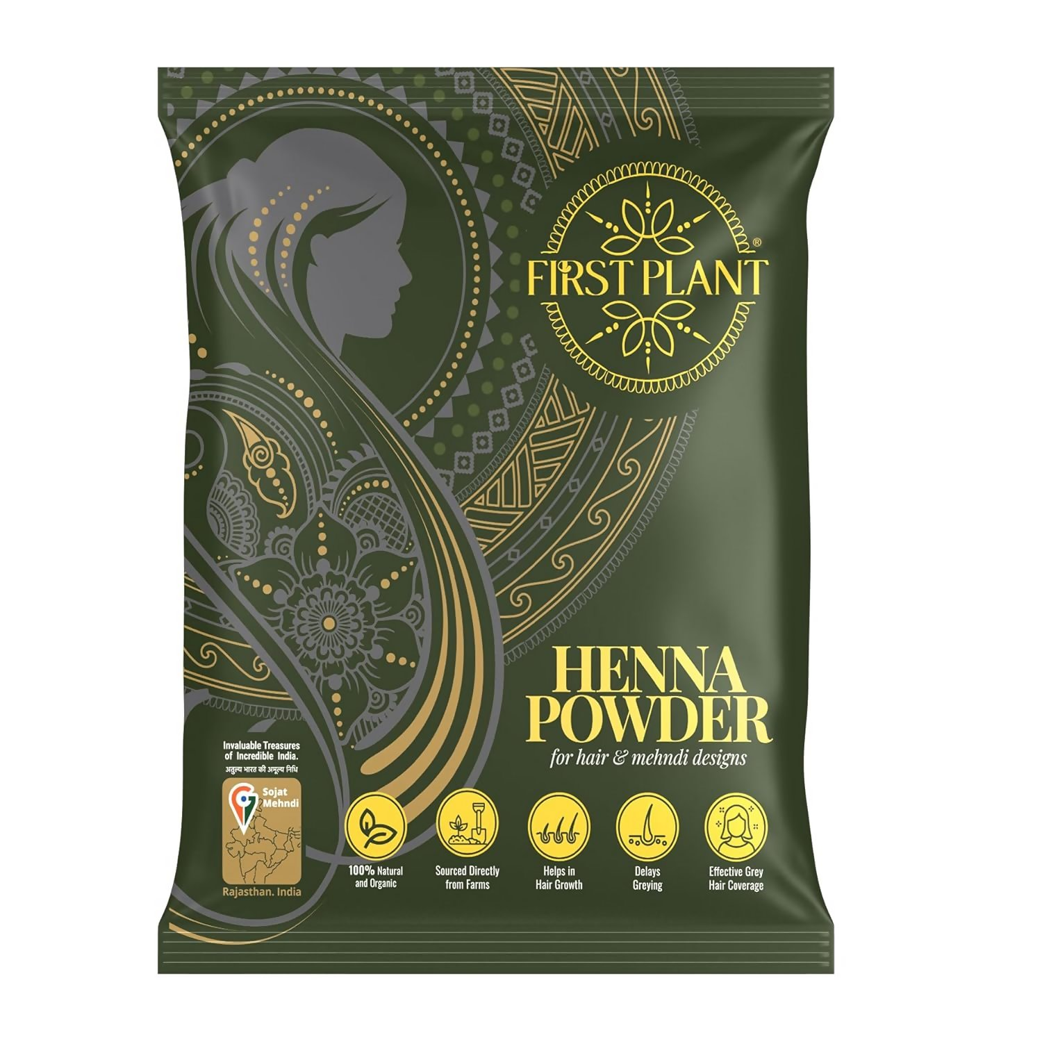 First Plant Premium Rajasthani Henna Powder
