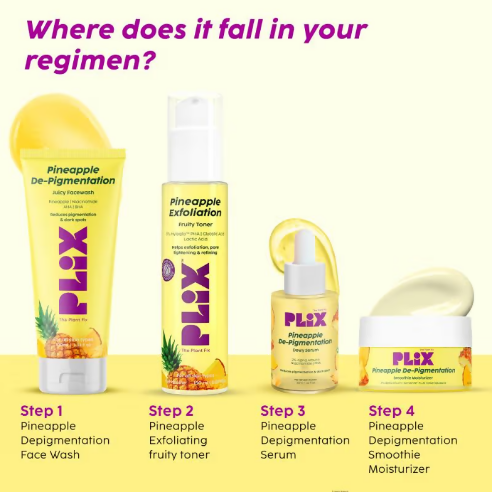 PLIX The Plant Fix Pineapple Depigmentation Regime With Fruity Toner & Cleanser