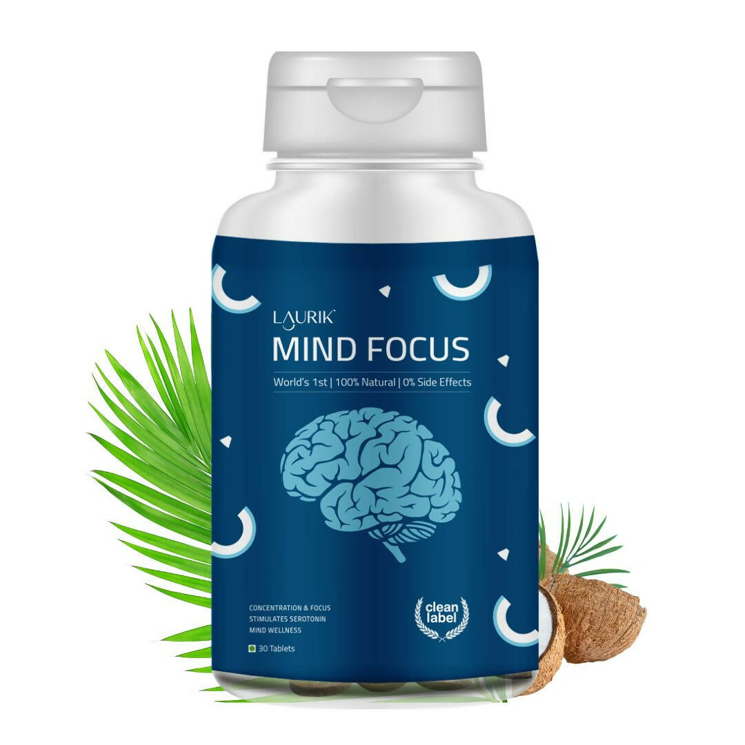 Laurik Good Mind Focus Tablets | Non-Habit Forming Brain Support Supplements For Mind Wellness And Alertness