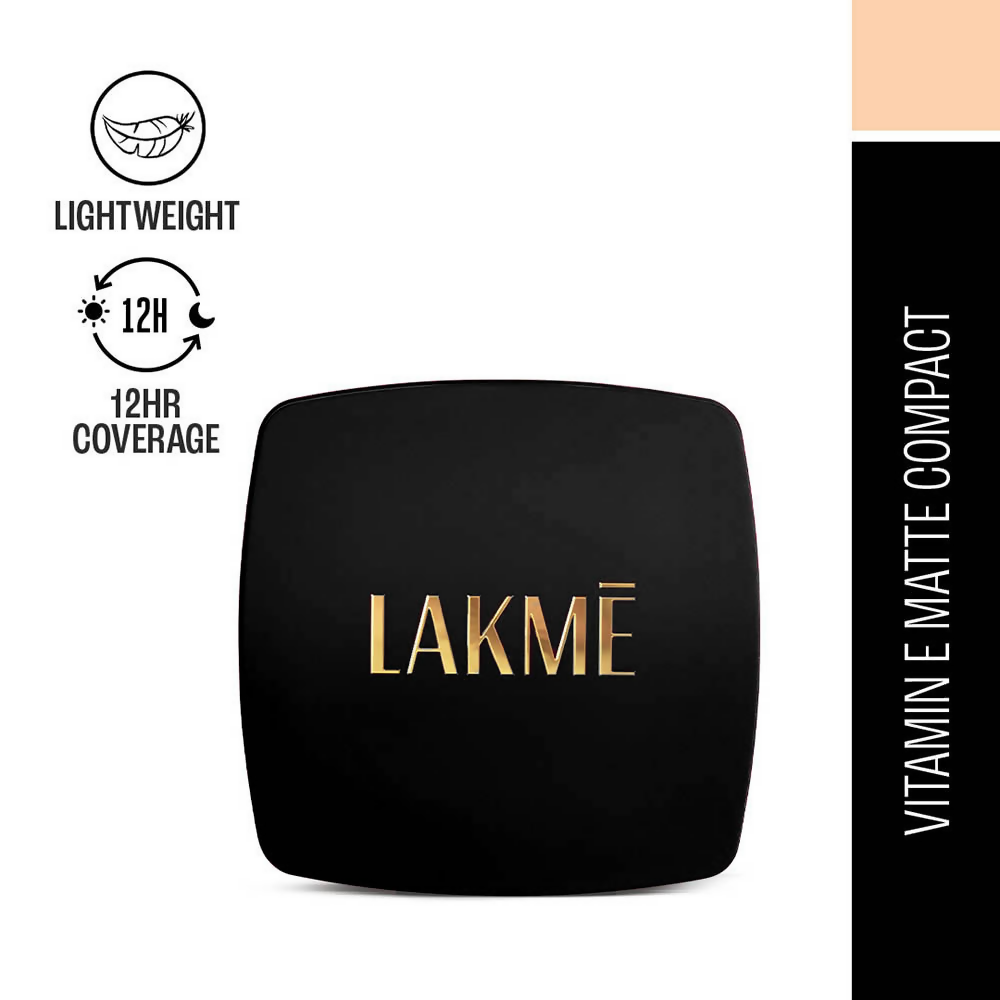 Lakme Forever Matte Compact, Smooth Finish - Marble