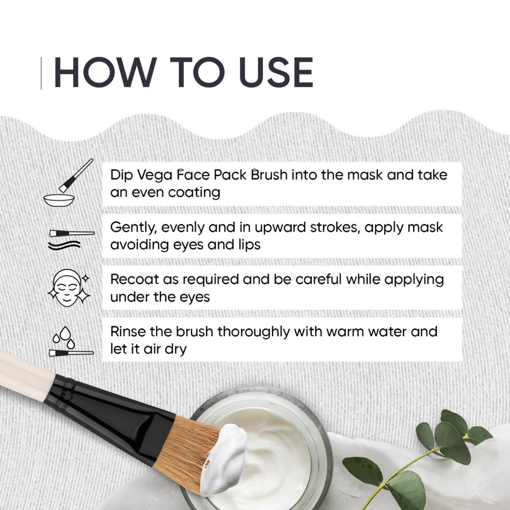Vega Face Pack Brush for Women & Men