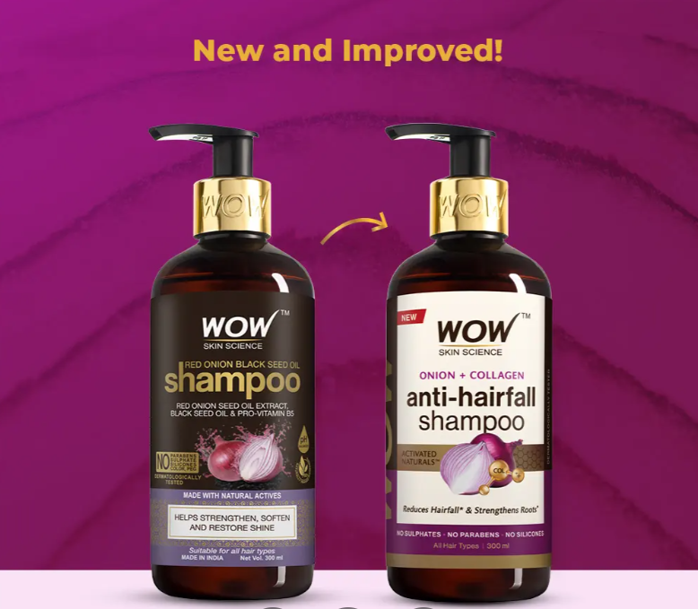 Wow Skin Science Red Onion Black Seed Oil Shampoo & Conditioner Combo