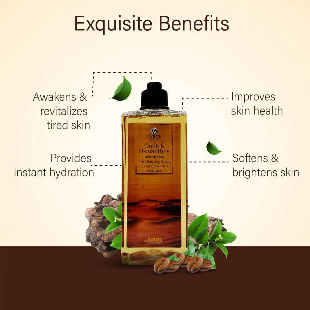 Ayouthveda Oudh & Osmanthus Shower Gel