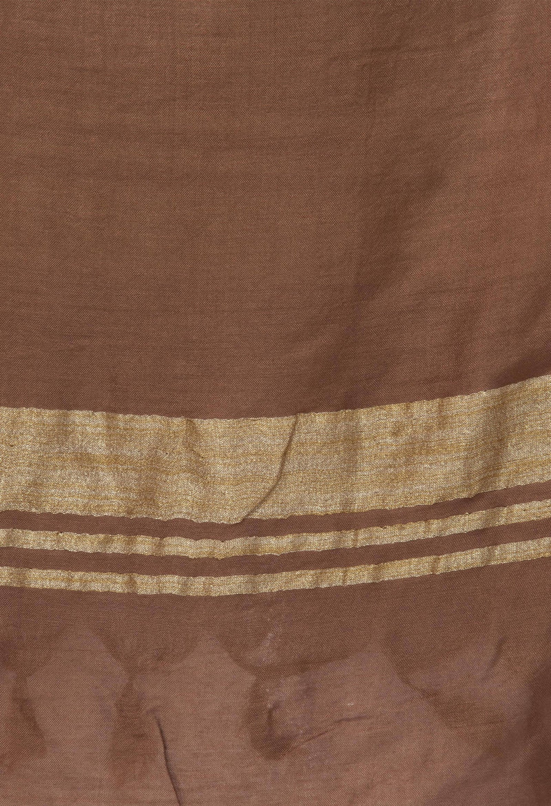 Mominos Fashion Moeza Slub Cotton Brown Dupatta