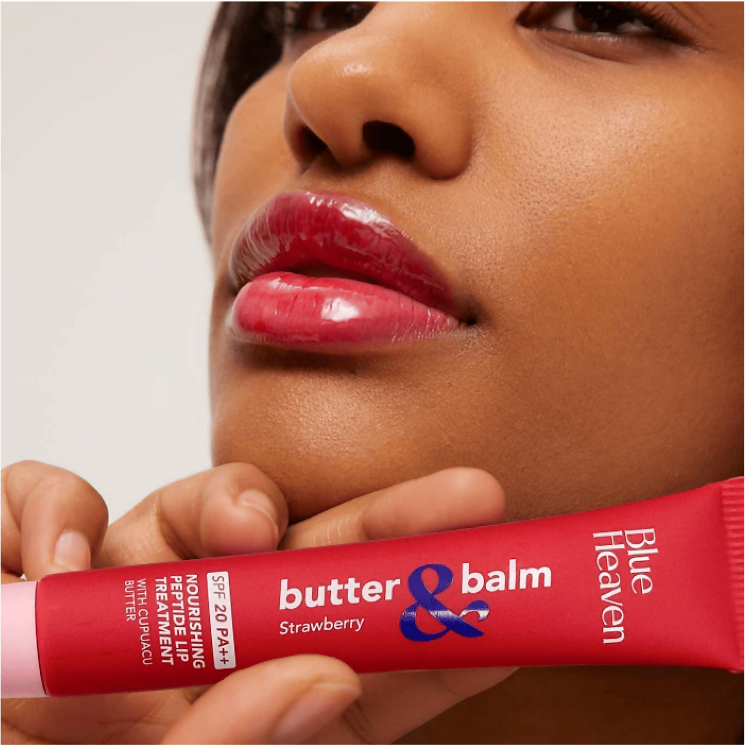 Blue Heaven Butter & Balm Peptide Based Tinted Lip Balm With Spf 20 Pa++ - Strawberry